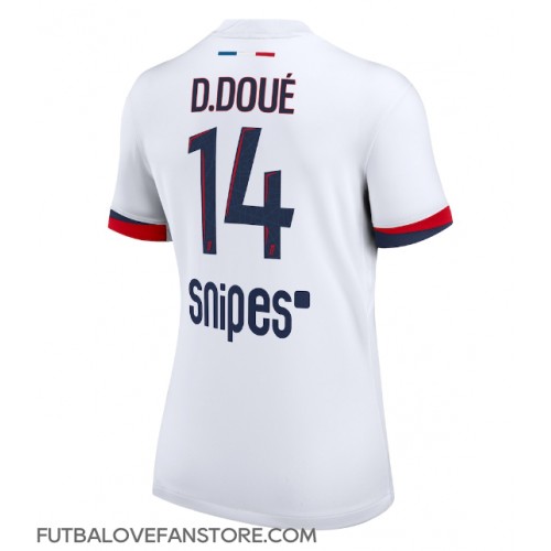 Paris Saint-Germain Desire Doue #14 Vonkajší Ženy futbalový dres 2025-26 Krátky Rukáv Paris Saint-Germain Desire Doue #14 Vonkajší Ženy futbalový dres 2025-26 Krátky Rukáv